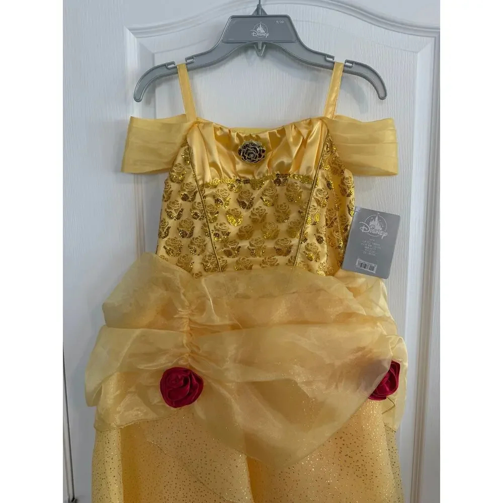 NWT Disney Parks 2020 Deluxe Princess Belle “Castle Collection” Costume Sz 9/10